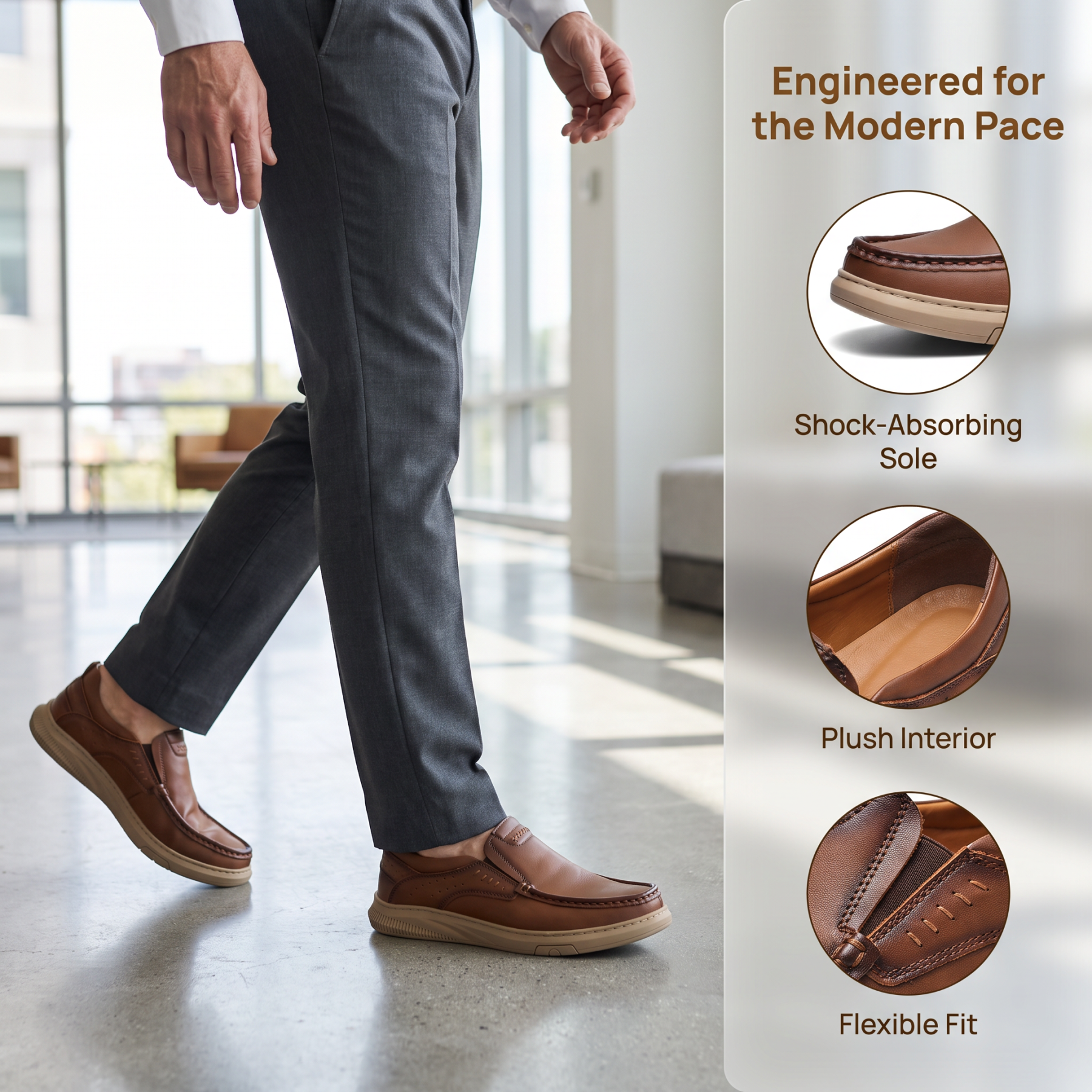 ⏰Last Day! 45% OFF  🔥 GARB® Men's Genuine Leather Fashion Casual Loafers