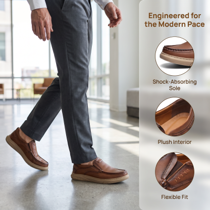 ⏰Last Day! 45% OFF  🔥 GARB® Men's Genuine Leather Fashion Casual Loafers