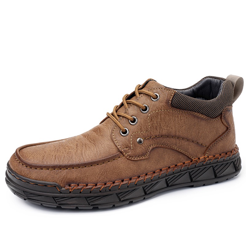 Mens Handcrafted Cowhide Orthopedic Boots