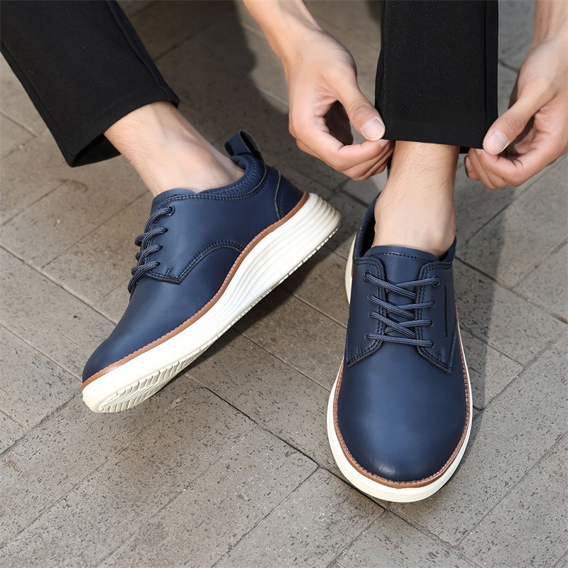 Men Handcrafted Leather OrthopedicOxford Shoes - Wide Toe Box, Classic Comfort