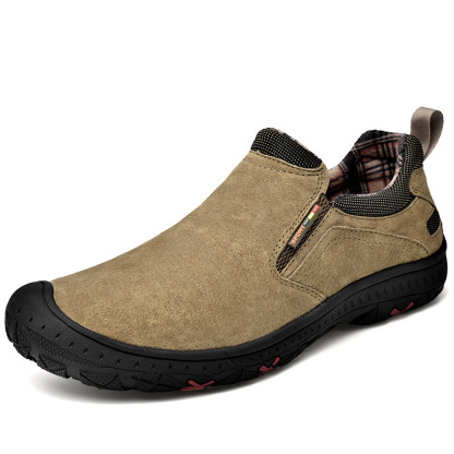 GARB Men’s Handcrafted Leather Outdoor Loafers – Arch Support, Wide Toe & Impact Protection
