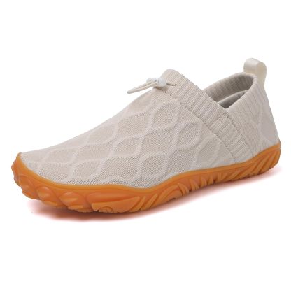 Men's Wide Toe Box Barefoot Shoes Slip-On Running Sneakers Trail-Runners Zero Drop Sole Walking Shoes