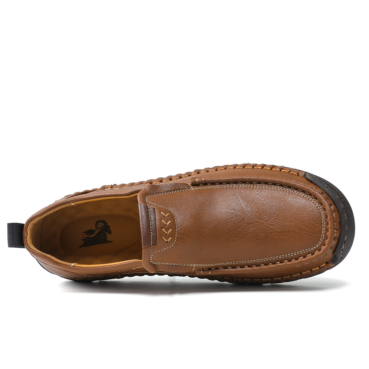 Mens Handcrafted Cowhide Orthopedic Loafers
