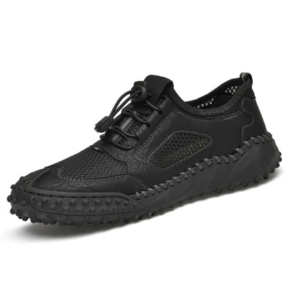 Men's Breathable Mesh Loafers - Comfortable Outdoor Walking Shoes