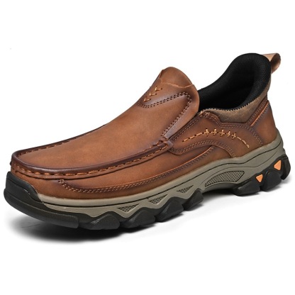 GARB Mens Handmade Cowhide Orthopedic Outdoor Loafers