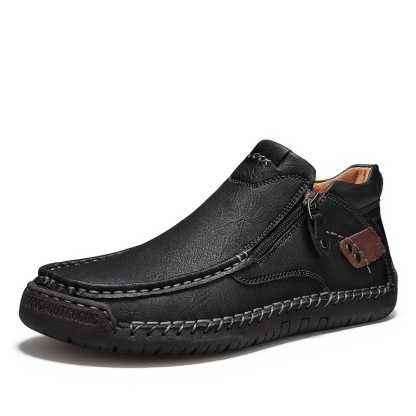 mens handmade genuine leather orthopedic walking boots