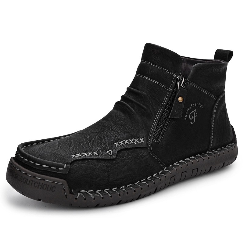 mens handmade cowhide orthopedic boots
