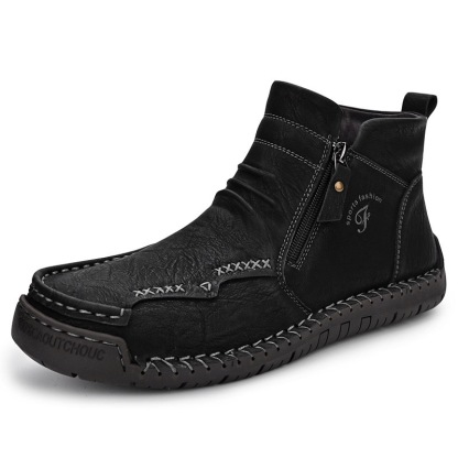 mens handmade cowhide orthopedic boots