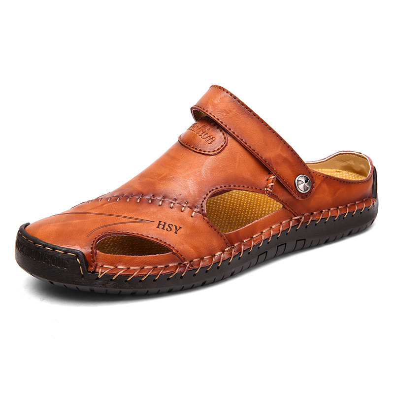 Men's Orthopedic Walking Genuine Leather Sandals