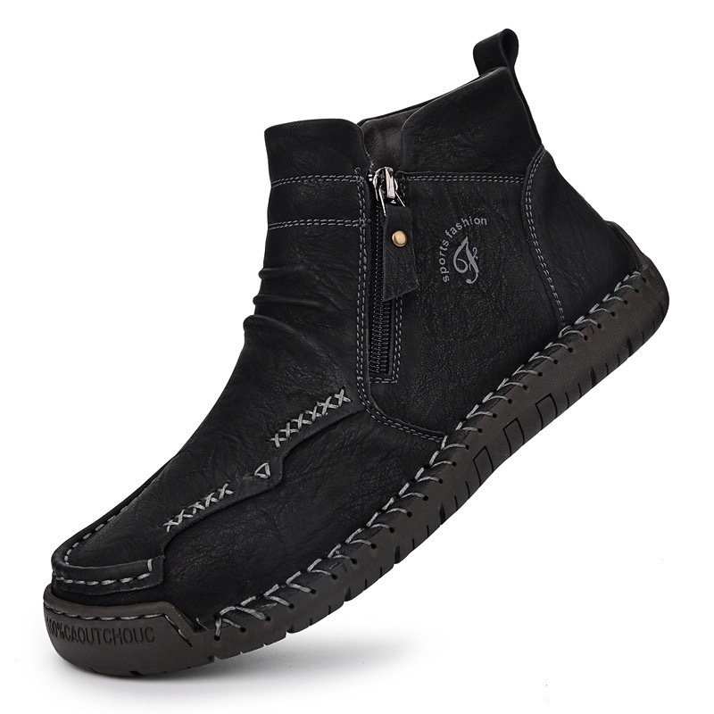 mens handmade cowhide orthopedic boots