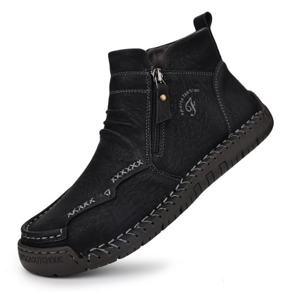 mens handmade cowhide orthopedic boots