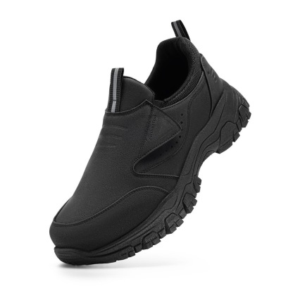 mens genuine leather orthopedic walking shoes