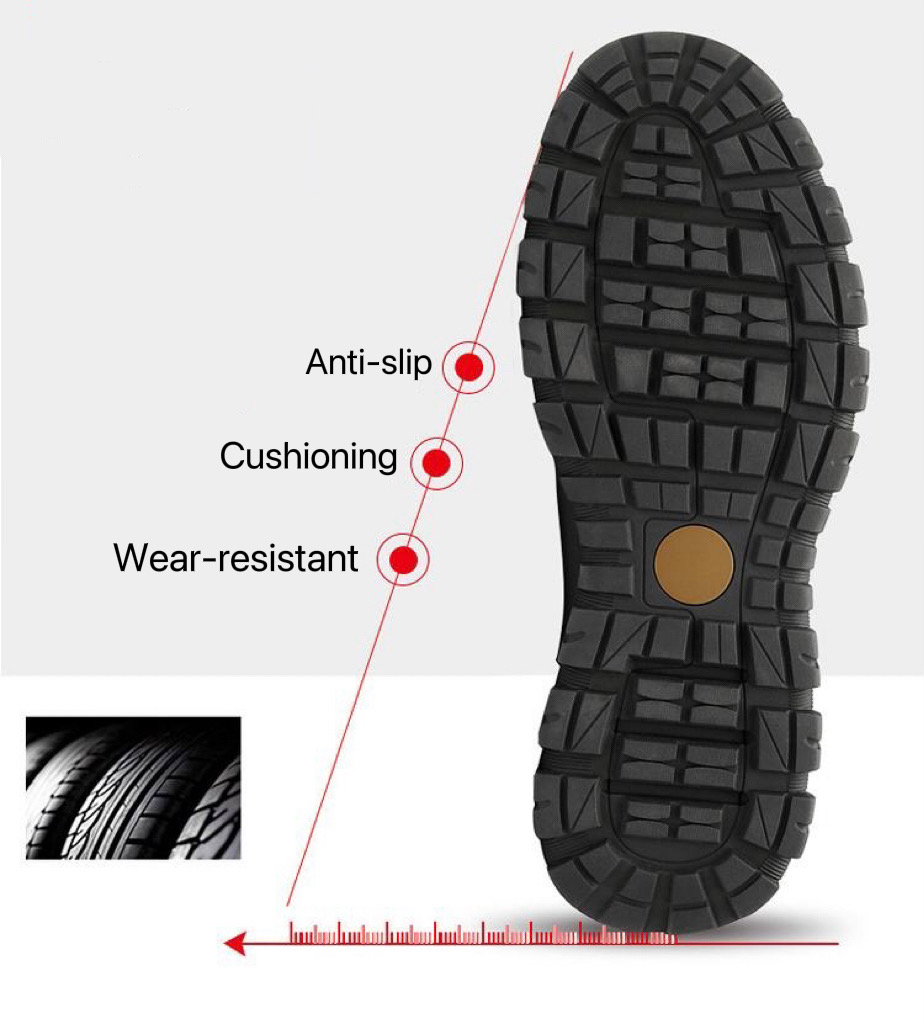 GARB Men's handmade cowhide porous breathable shoes