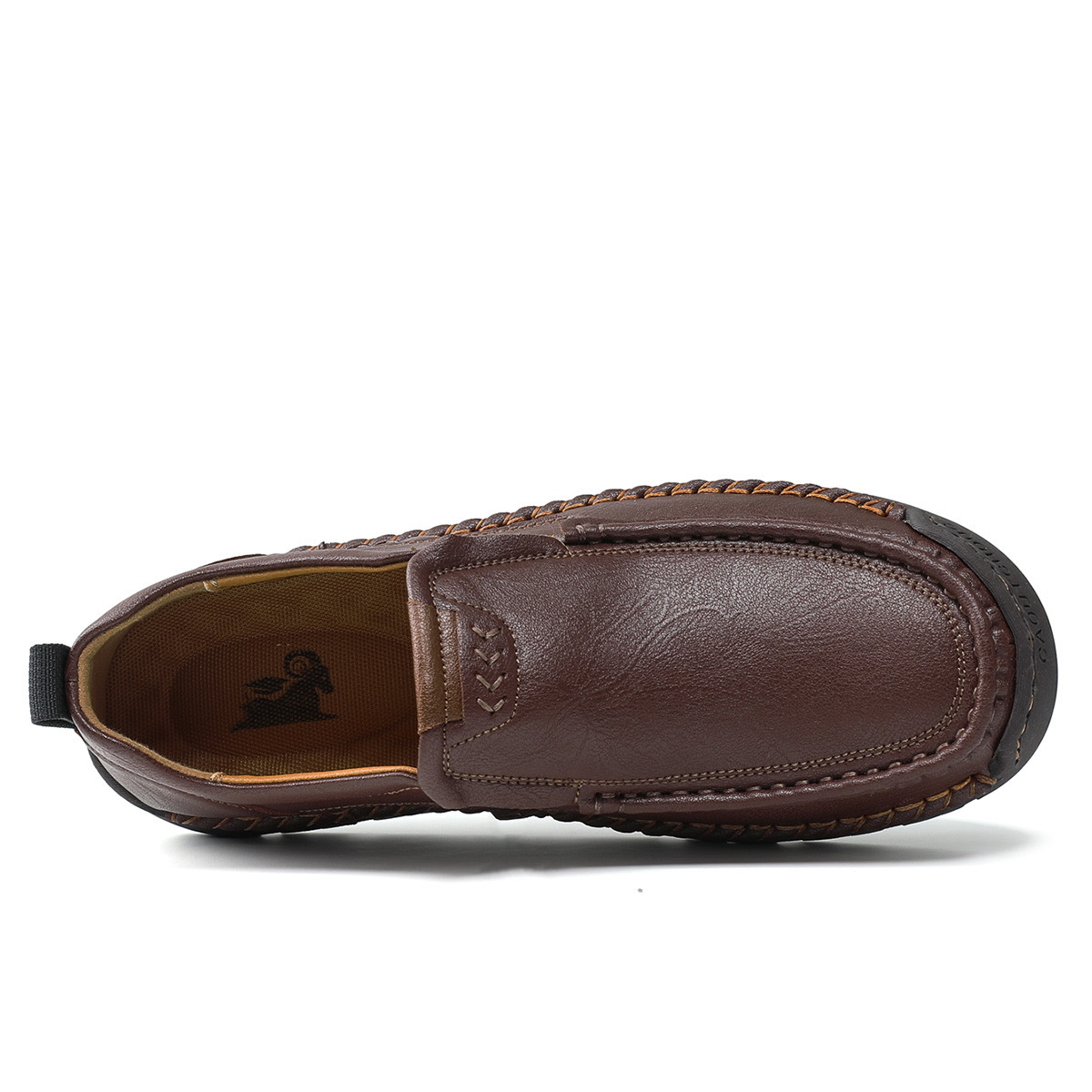 Mens Handcrafted Cowhide Orthopedic Loafers
