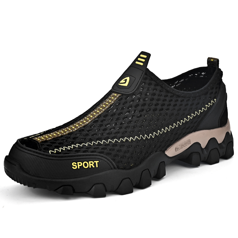 Men's Arch Support Sneakers with Wide Fit and Shock Absorption