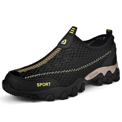Men's Arch Support Sneakers with Wide Fit and Shock Absorption