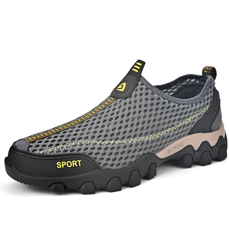 Men's Arch Support Sneakers with Wide Fit and Shock Absorption
