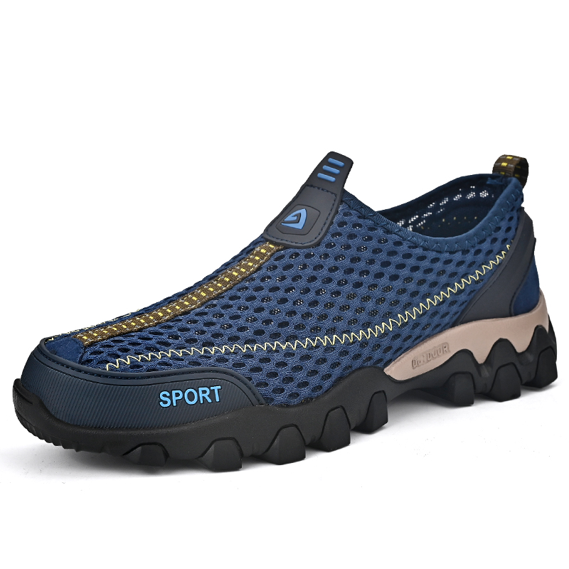 Men's Arch Support Sneakers with Wide Fit and Shock Absorption