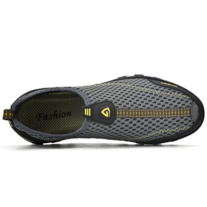 Men's Arch Support Sneakers with Wide Fit and Shock Absorption