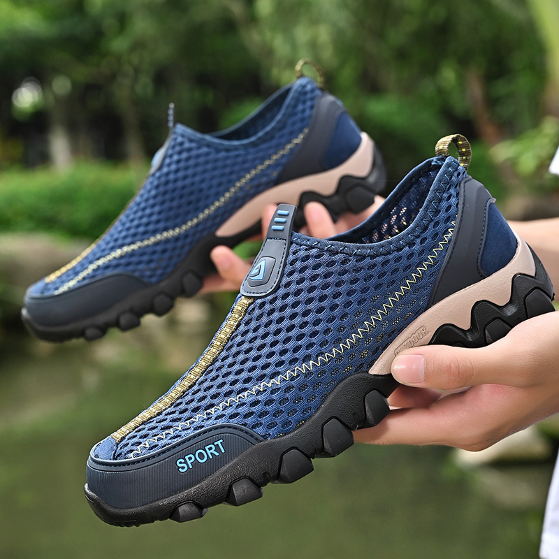 Men's Arch Support Sneakers with Wide Fit and Shock Absorption