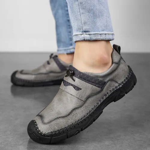 Men's Casual Shoes Handmade Sneakers, Breathable and Comfortable Loafers