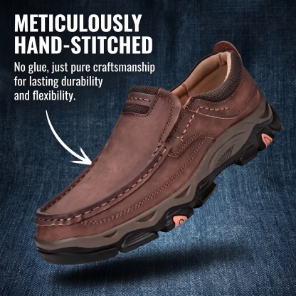 ⏰Last Day! 45% OFF  🔥GARB® Men’s Outdoor Hand Sewn Slip-On Full Grain Leather Casual Shoes