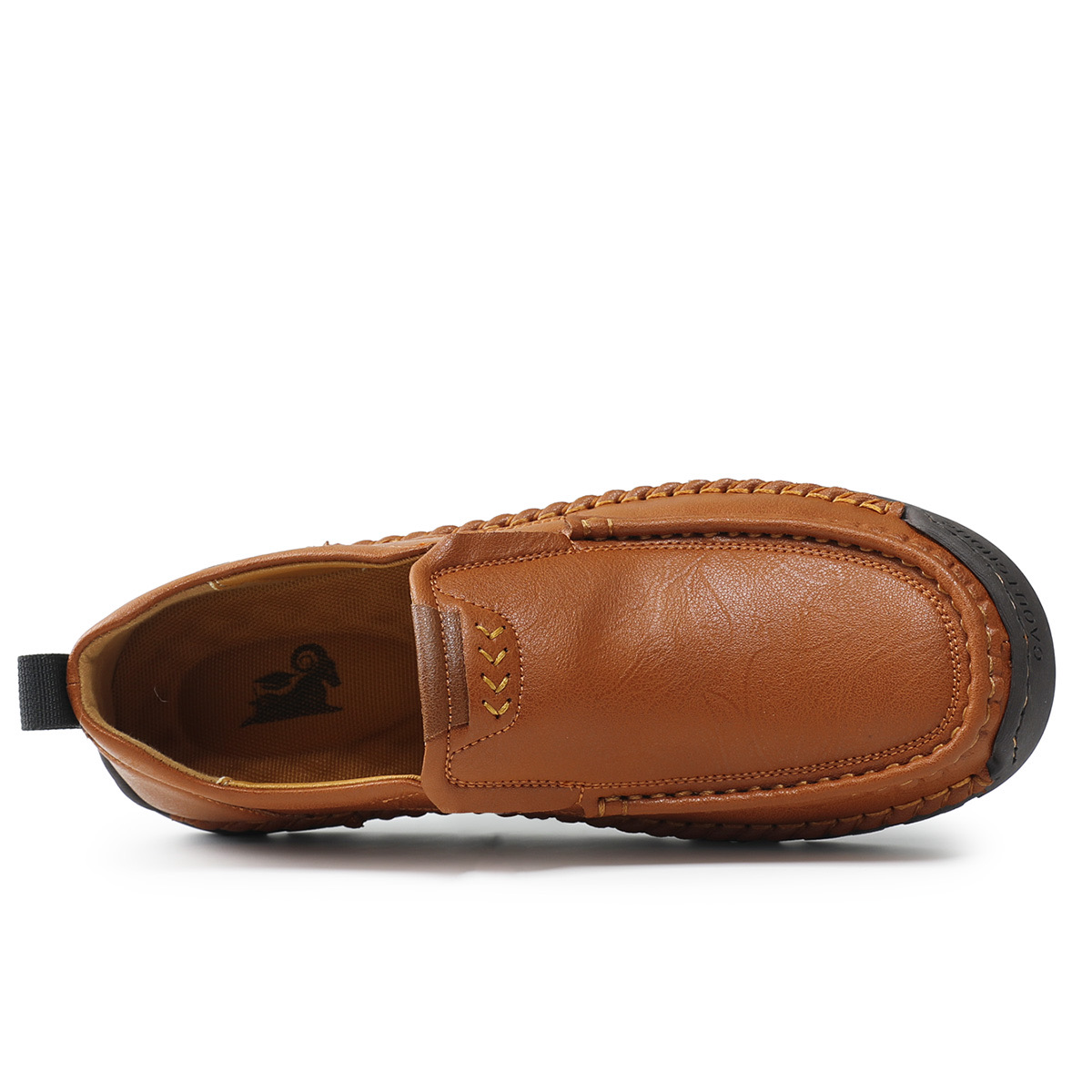 Mens Handcrafted Cowhide Orthopedic Loafers