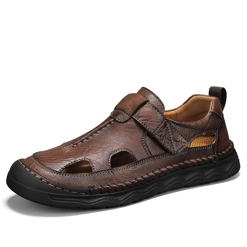 GARB Mens Handmade Cowhide orthopedic Sandals