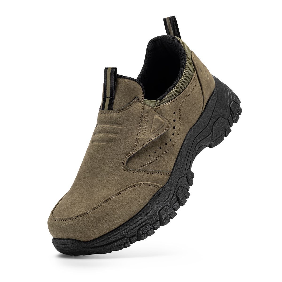 mens genuine leather orthopedic walking shoes