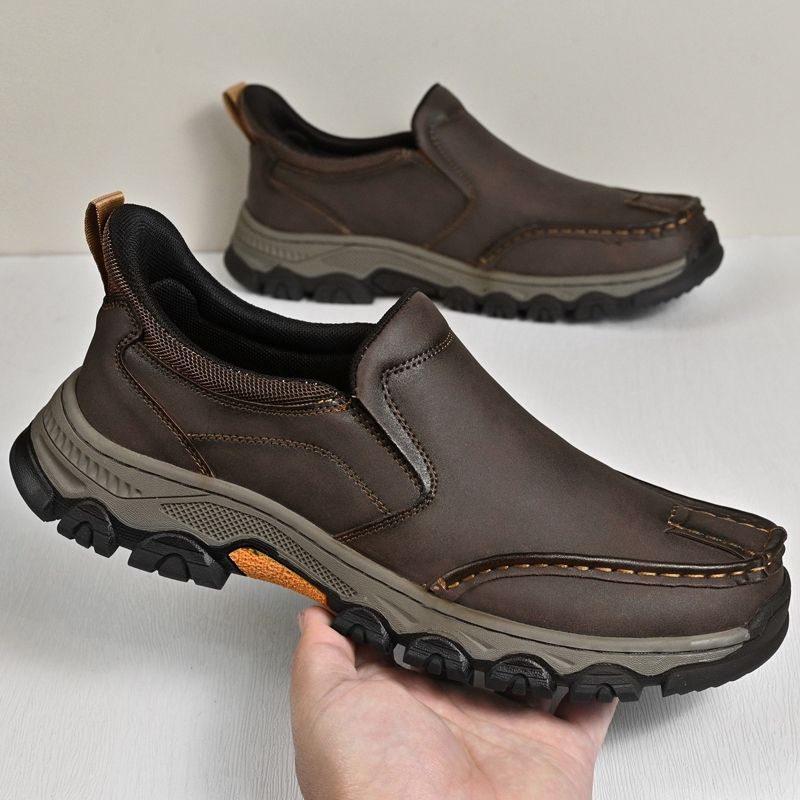 ⏰Last Day! 45% OFF  🔥GARB®Men's Genuine Leather Walking Shoes with Arch Support & Wide Toe Box