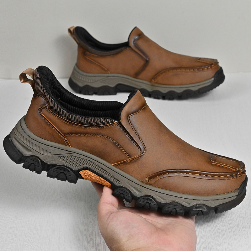 ⏰Last Day! 45% OFF  🔥GARB®Men's Genuine Leather Walking Shoes with Arch Support & Wide Toe Box