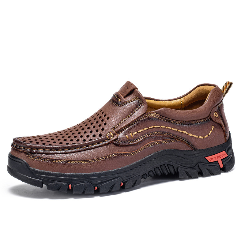 ⏰Last Day! 45% OFF  🔥GARB®Men's Handcrafted Genuine Leather Perforated Casual Loafers