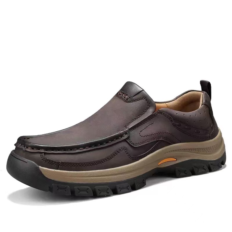 ⏰Last Day! 45% OFF  🔥GARB®Men's Genuine Leather Outdoor Slip-On Loafers with Arch Support & Wide Toe Box