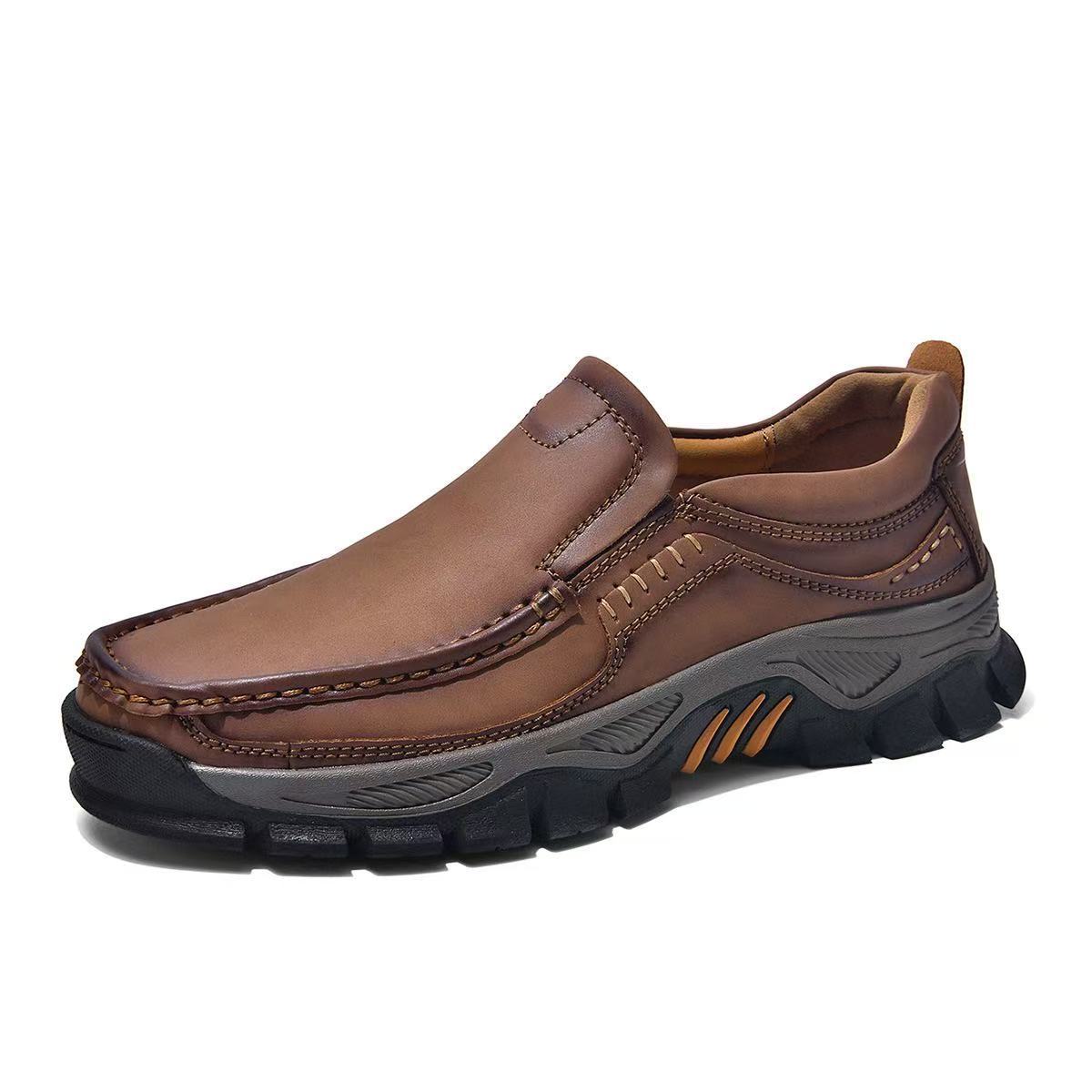 GARB Mens Handmade Genuine Leather Orthopedic Shoes