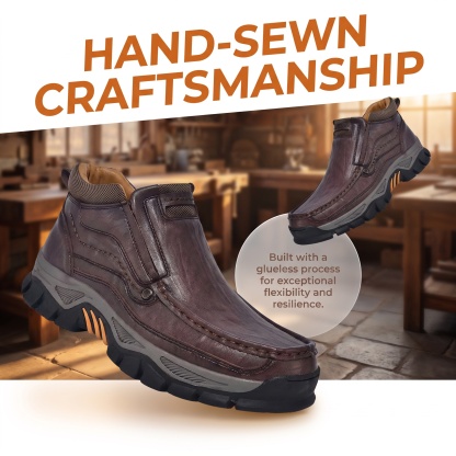 ⏰Last Day!45% OFF 🔥GARB® Men‘s Handmade Genuine Leather Watreproof Orthopedic Boots