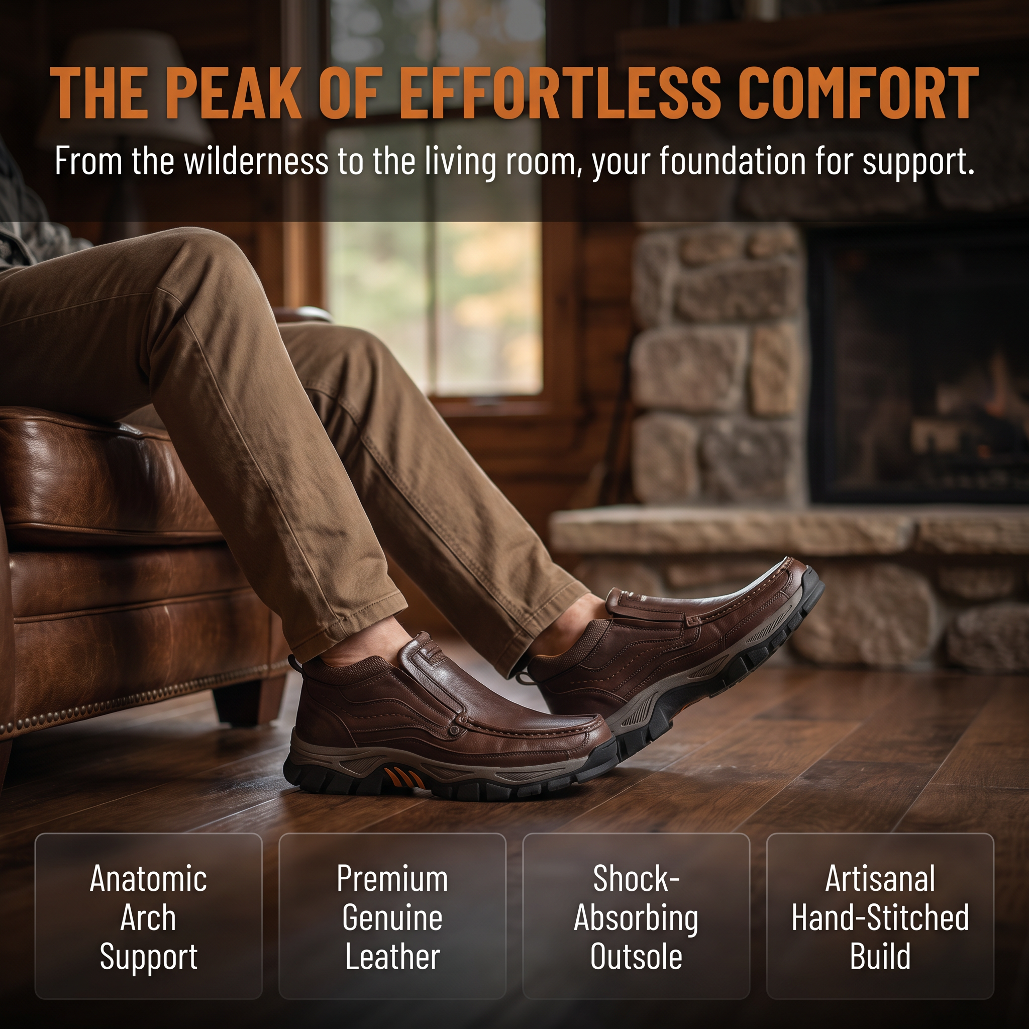 ⏰Last Day!45% OFF 🔥GARB® Men‘s Handmade Genuine Leather Watreproof Orthopedic Boots