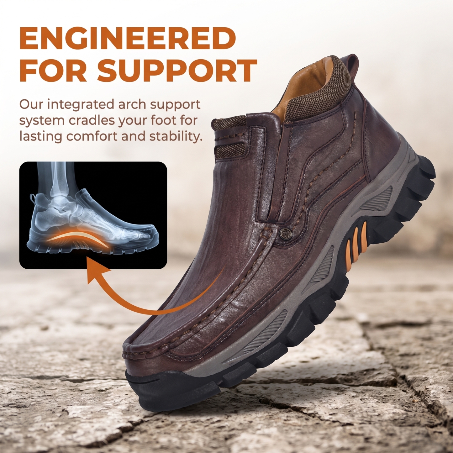 ⏰Last Day!45% OFF 🔥GARB® Men‘s Handmade Genuine Leather Watreproof Orthopedic Boots