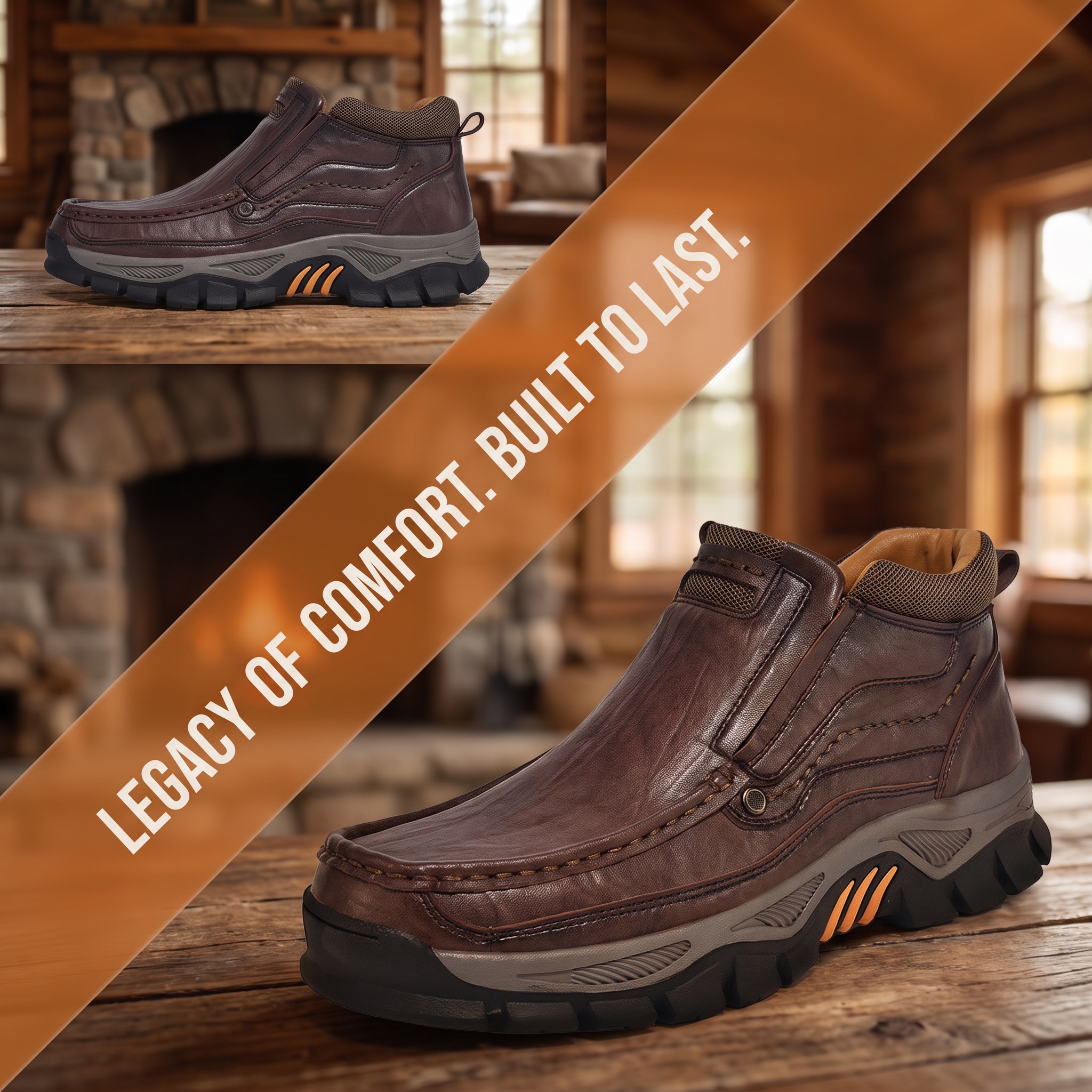 ⏰Last Day!45% OFF 🔥GARB® Men‘s Handmade Genuine Leather Watreproof Orthopedic Boots