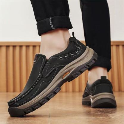 ⏰Last Day! 45% OFF  🔥GARB®Men's Genuine Leather Outdoor Slip-On Loafers with Arch Support & Wide Toe Box