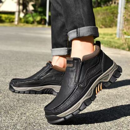GARB Mens Handmade Genuine Leather Watreproof Orthopedic Boots