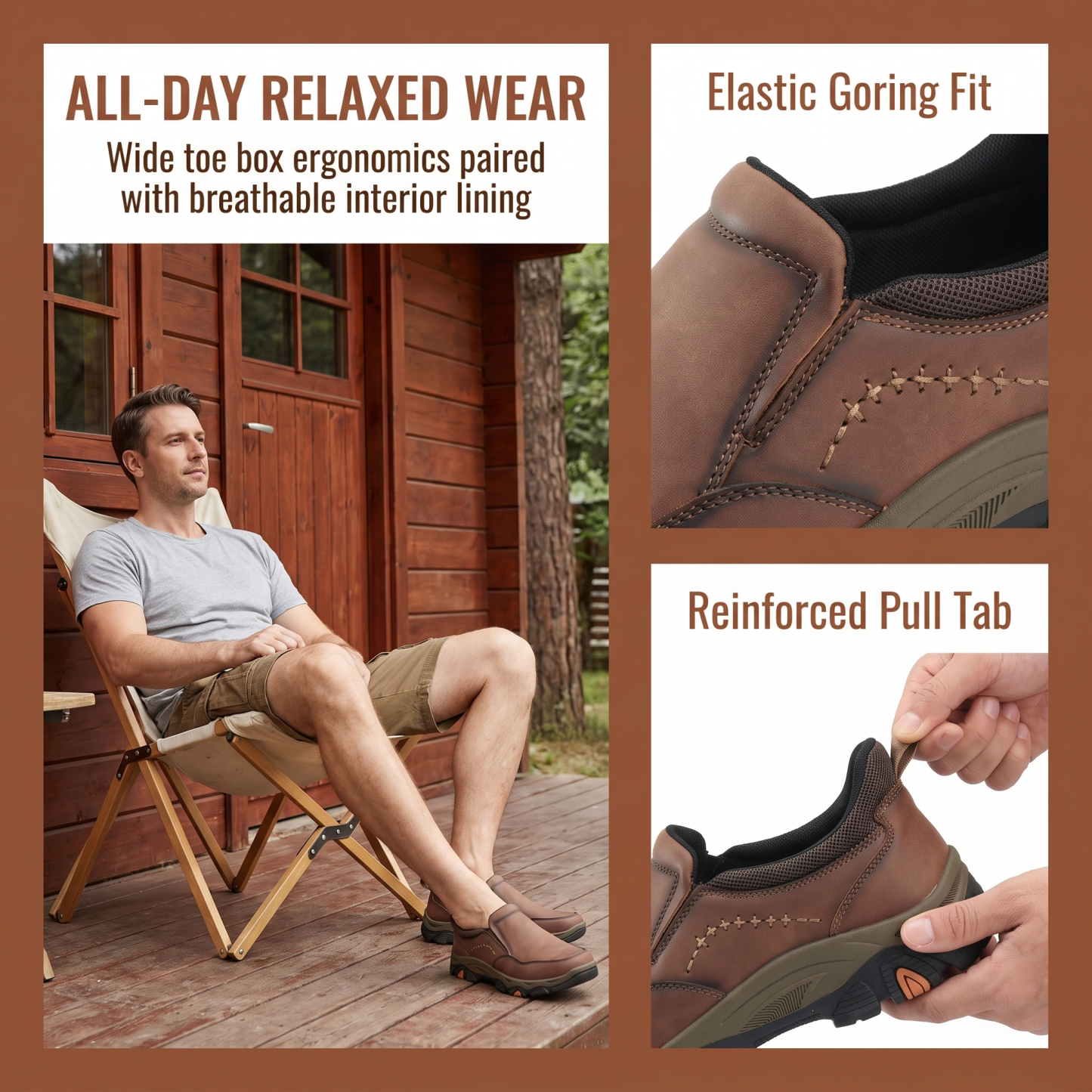 ⏰Last Day! 45% OFF  🔥MANTRAFF®Men’s Hand‑Stitched Slip‑On Vintage Leather Loafers