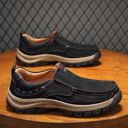⏰Last Day! 45% OFF  🔥GARB®Men's Genuine Leather Outdoor Slip-On Loafers with Arch Support & Wide Toe Box
