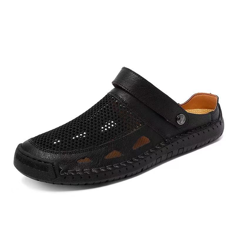 ⏰Last Day! 45% OFF 🔥GARB®Men's Handmade No-glue Genuine Leather Breathable Sandals