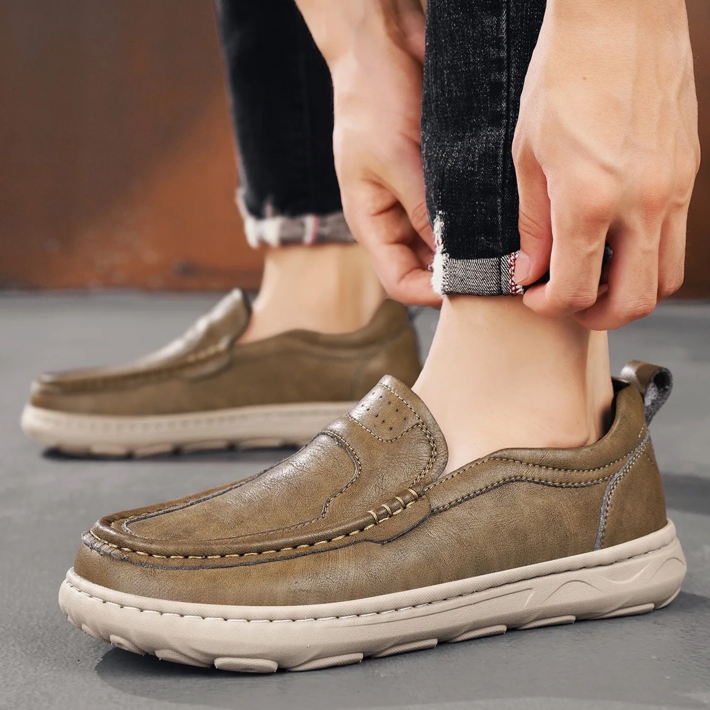 ⏰Last Day! 45% OFF 🔥GARB®Men‘s Genuine Leather Orthopedic Casual Shoes