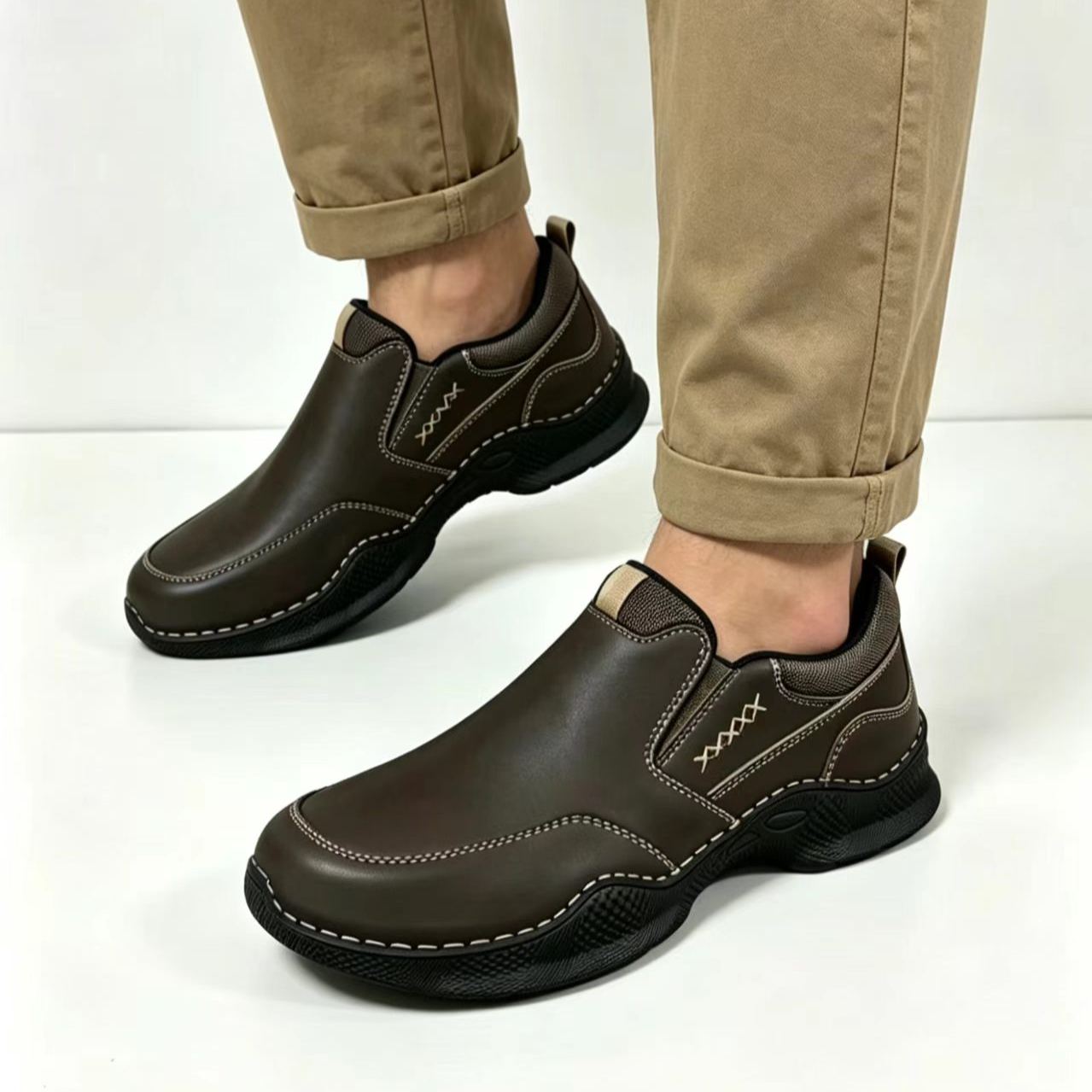 ⏰Last Day! 45% OFF  🔥GARB®Men's Premium Leather Orthopedic Walking Shoes