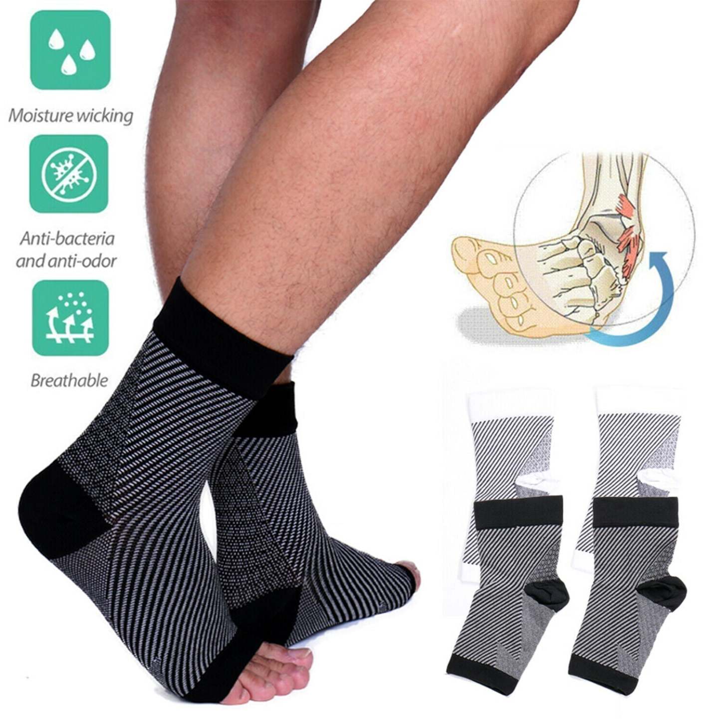GARB®OrthoFit Compressions Pain Relief Ankle Socks