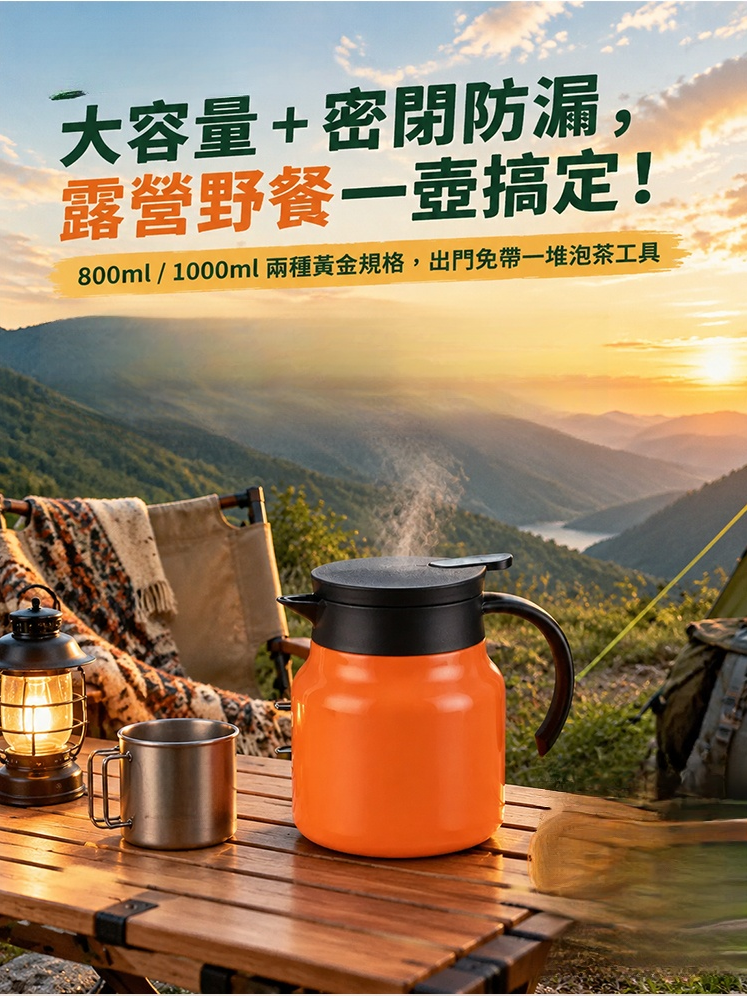 ● 【德國工藝】304不銹鋼 智能茶水分離 鎖香燜茶壺｜8.5cm超廣口無死角清洗・24H鎖溫不苦澀・單手一鍵出水（800ml/1000ml）