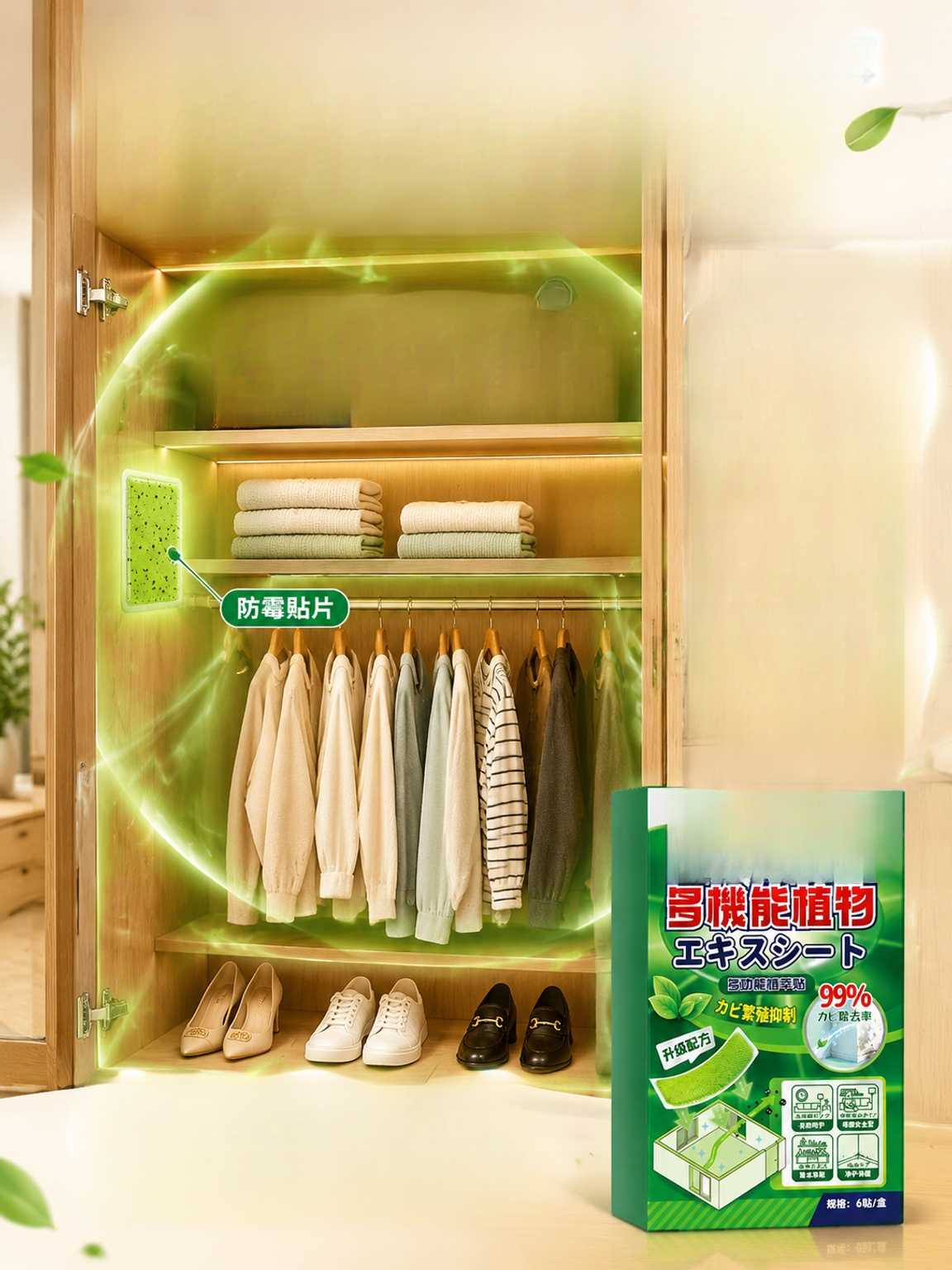 【一貼斷霉根】霉菌淨化貼