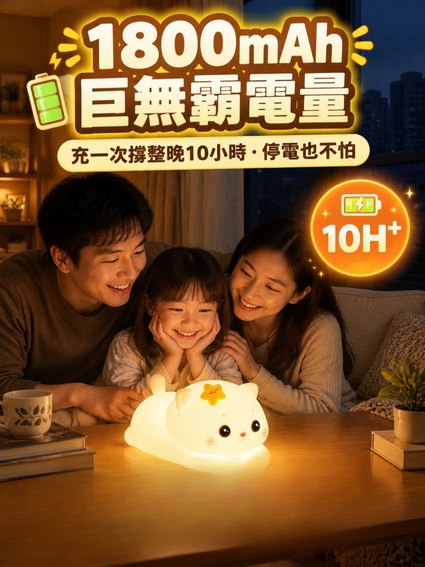 【狂捏秒解壓】辦公桌神物！Ｑ彈麻糬星星貓拍拍燈
