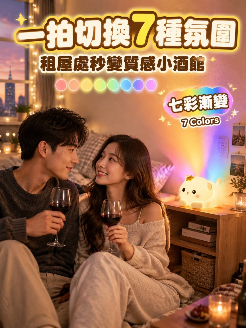 【狂捏秒解壓】辦公桌神物！Ｑ彈麻糬星星貓拍拍燈